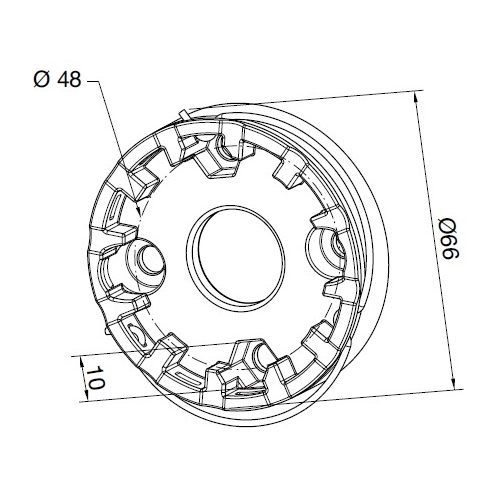 Supporto Compatto In Plastica Con 2 Fori NICE TTGO 625.10013