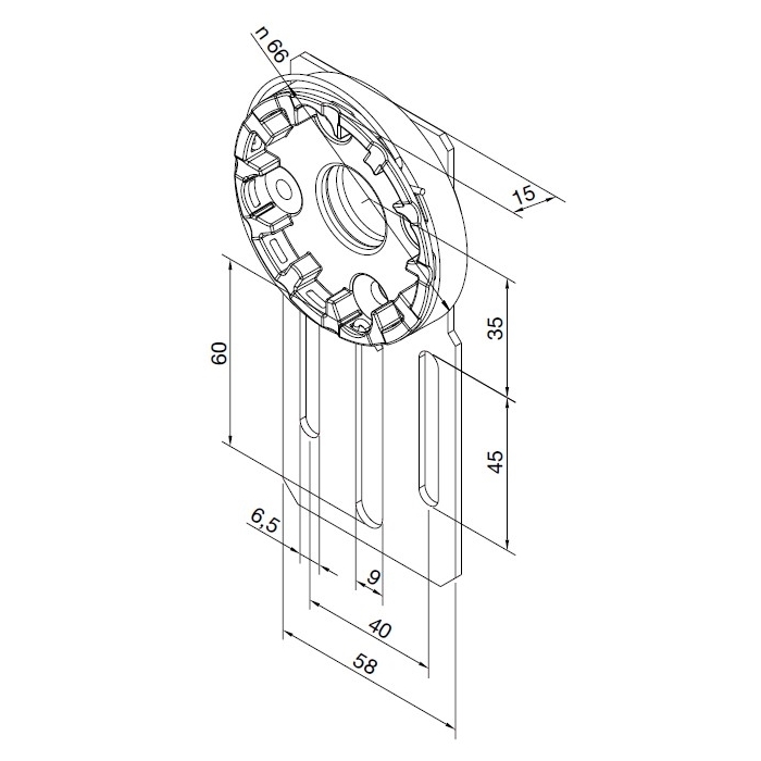 Supporto Compatto Regolabile Standard NICE TTGO 625.10037