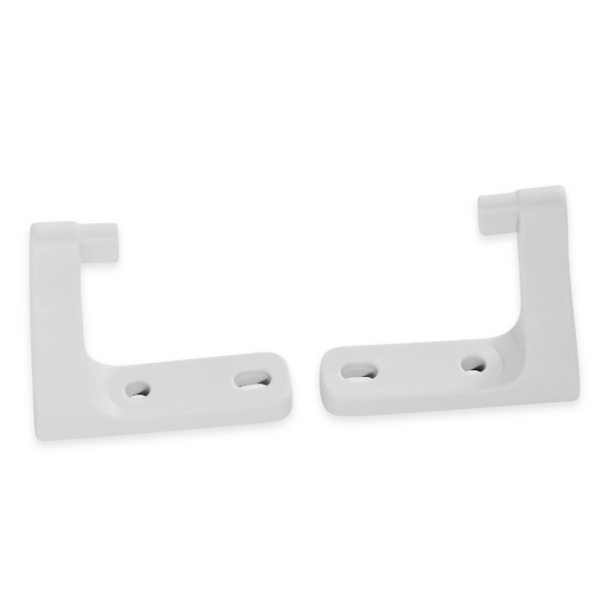 Coppia Staffe Di Supporto Per Attuatore Kimo202 Bianco NEKOS 4010146B