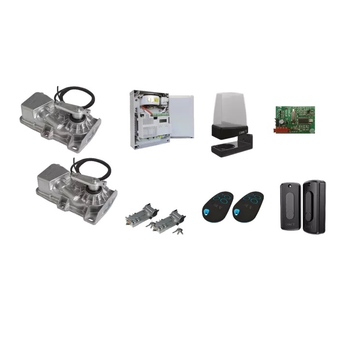 Kit Automazione Per Cancelli a Battente Ante 4MT 400Kg CAME 8K01MI-007 Con Motori Interrati FROG-X