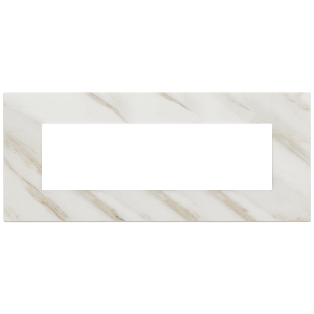 Placca 7M Bianco Calacatta VIMAR 22657.51