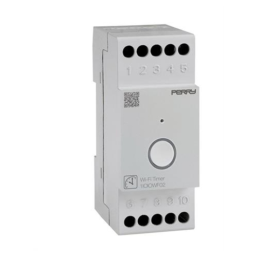 Interruttore Orario Wifi 2 Moduli Din PERRY ELECTRIC 1IOIOWF02