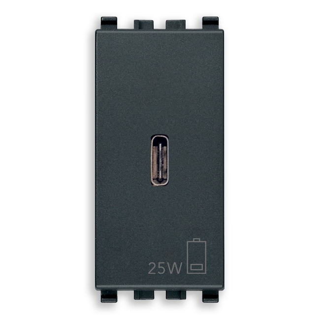 Alimentatore Usb C Pd 25W Grigio VIMAR 20292.C.25