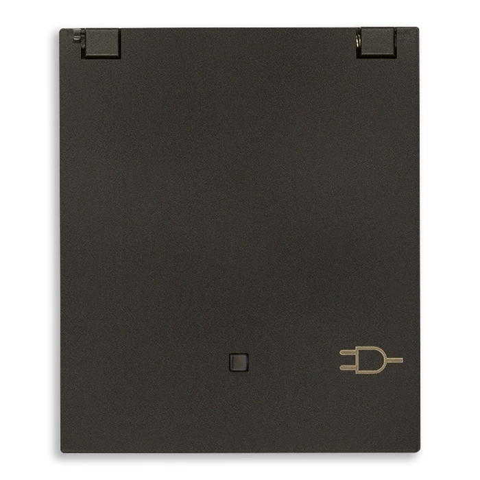 Placca Ral45 1 Mod.Nero Lucido AVE 45P01NL