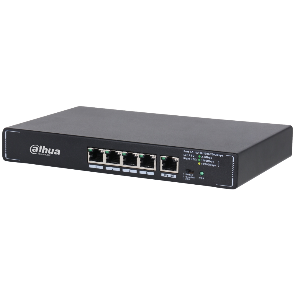 Switch Multi-Giga Unmanaged 5 Porte, Case Metallico DAHUA SMG1005
