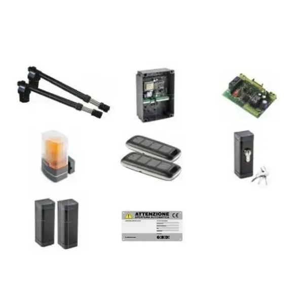 Kit Completo Automazione Per Cancelli a Battente Ag0400 Dx.Sx No App GIBIDI K160