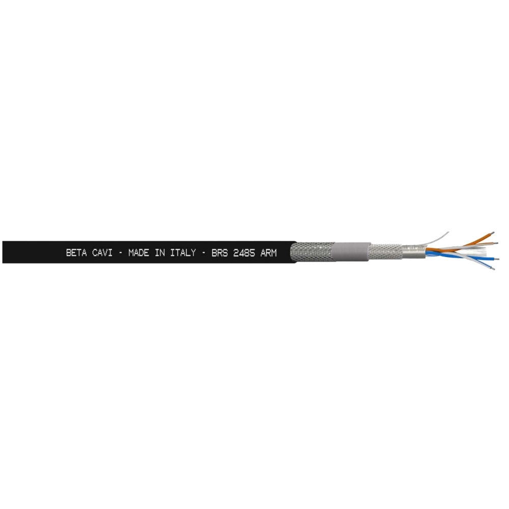 Cavo Rs485 2X2X24Awg Fca Armato Pe Bobina 500 Mt BETA CAVI BRS 2485 F ARM BRS2485FARMWR500