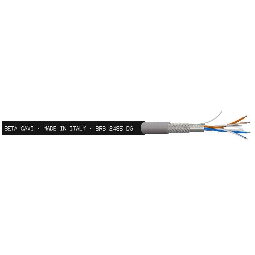 Cavo Rs485 2X2X24Awg Dg Lszh+Pe Fca Bobina 500 Mt BETA CAVI BRS 2485 DG F BRS2485DG-FWR500
