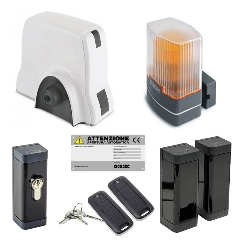 Kit Automazione Per Cancelli Scorrevoli Fino A 500Kg Sl530 GIBIDI K530CFLT