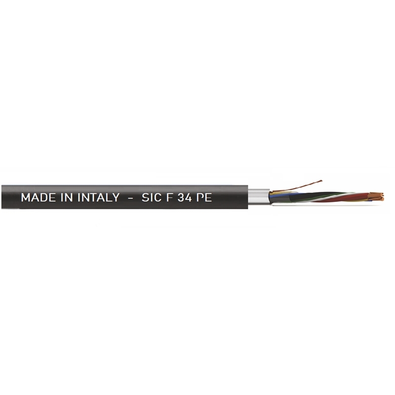 Cavo Allarme 4X0,22+2X0,75+T+S Fca Pe Matassa 100 Mt BETA CAVI SIC 34 F PE SIC34FPESF100