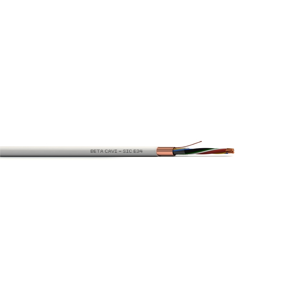Cavo Allarme 8X0,22+2X0,50+T+S Eca Pvc Bobina 500 Mt BETA CAVI SIC E 28 SICE28WR500