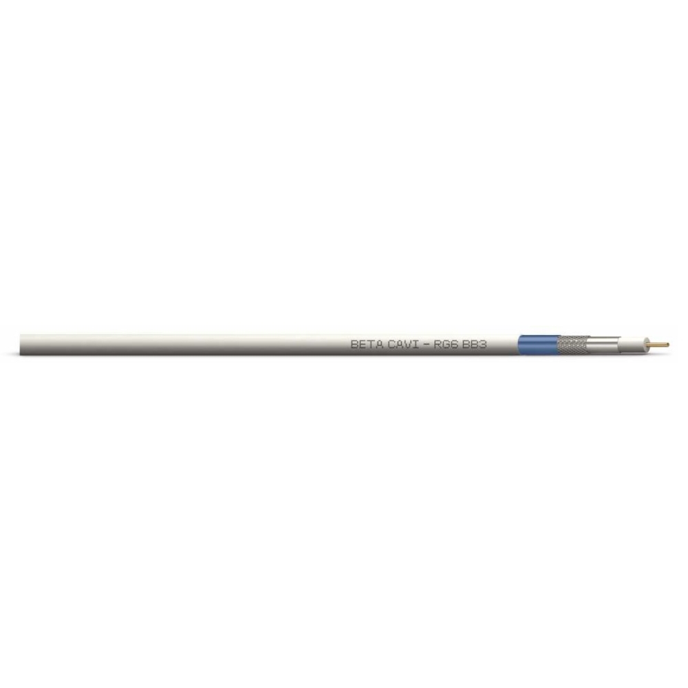 Cavo Impianto Tv Coax Tri6 Bb3 Cca S1Bd1A1 Matassa 100 Mt BETA CAVI TRI6 TRI6SF100