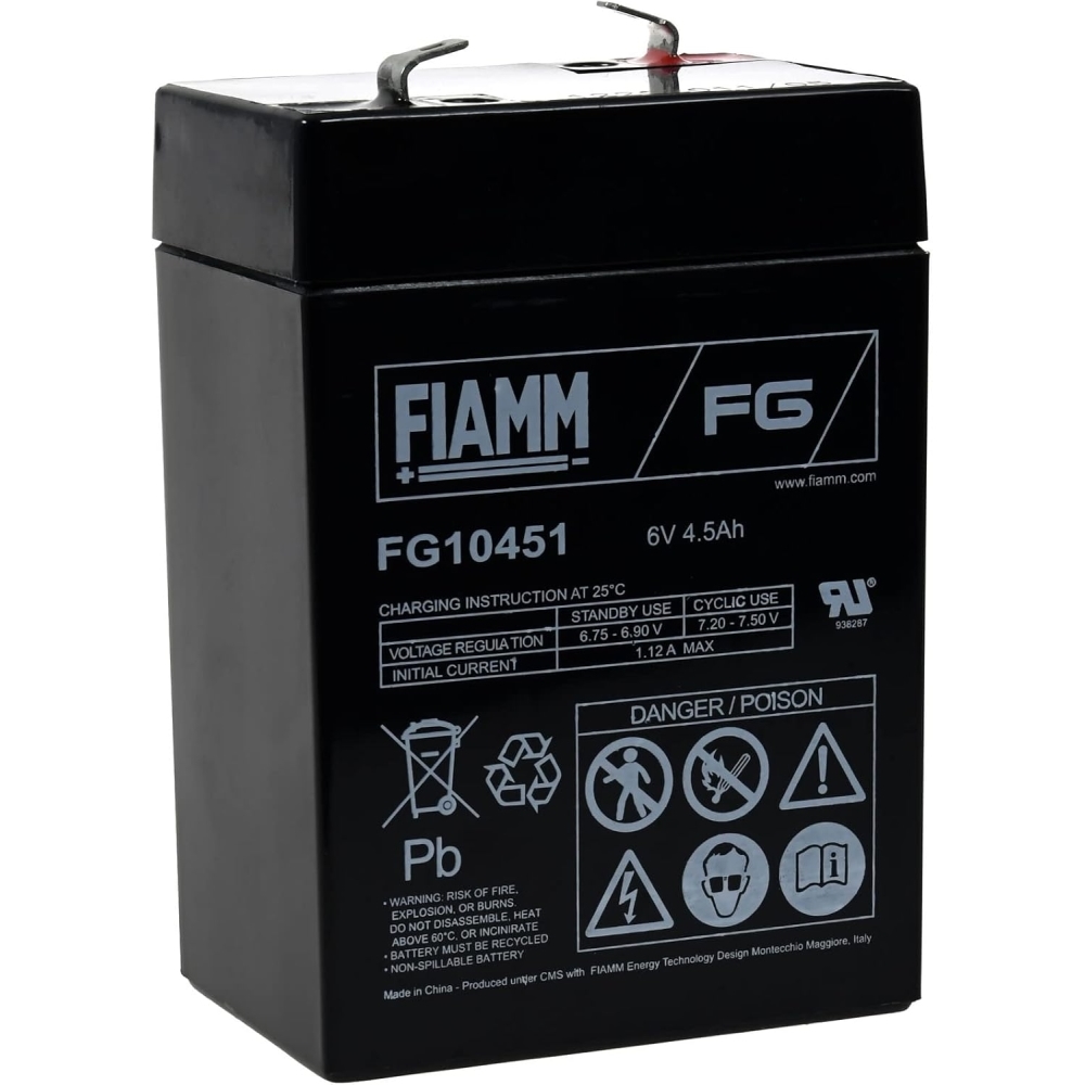 Batteria Fg 6V 4,5Ah FIAMM FG10451