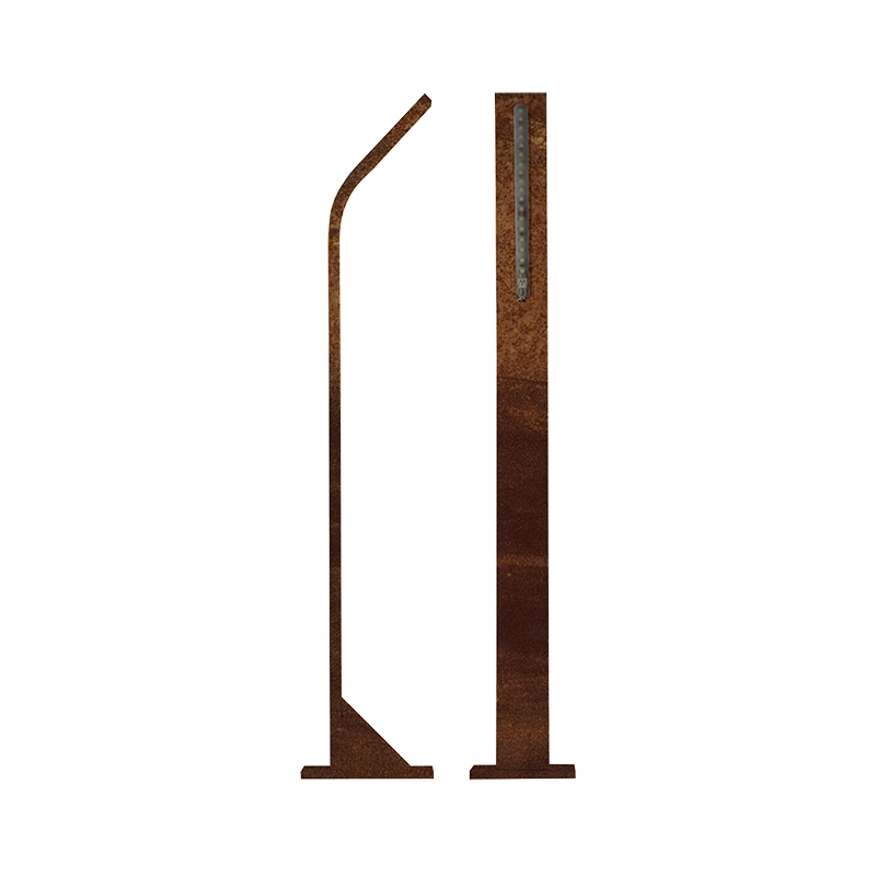 Lampada A Led Per Il Giardino Colore Corten H=750 Mm KEY AUTOMATION STIK M STIKMC 900STIKMC