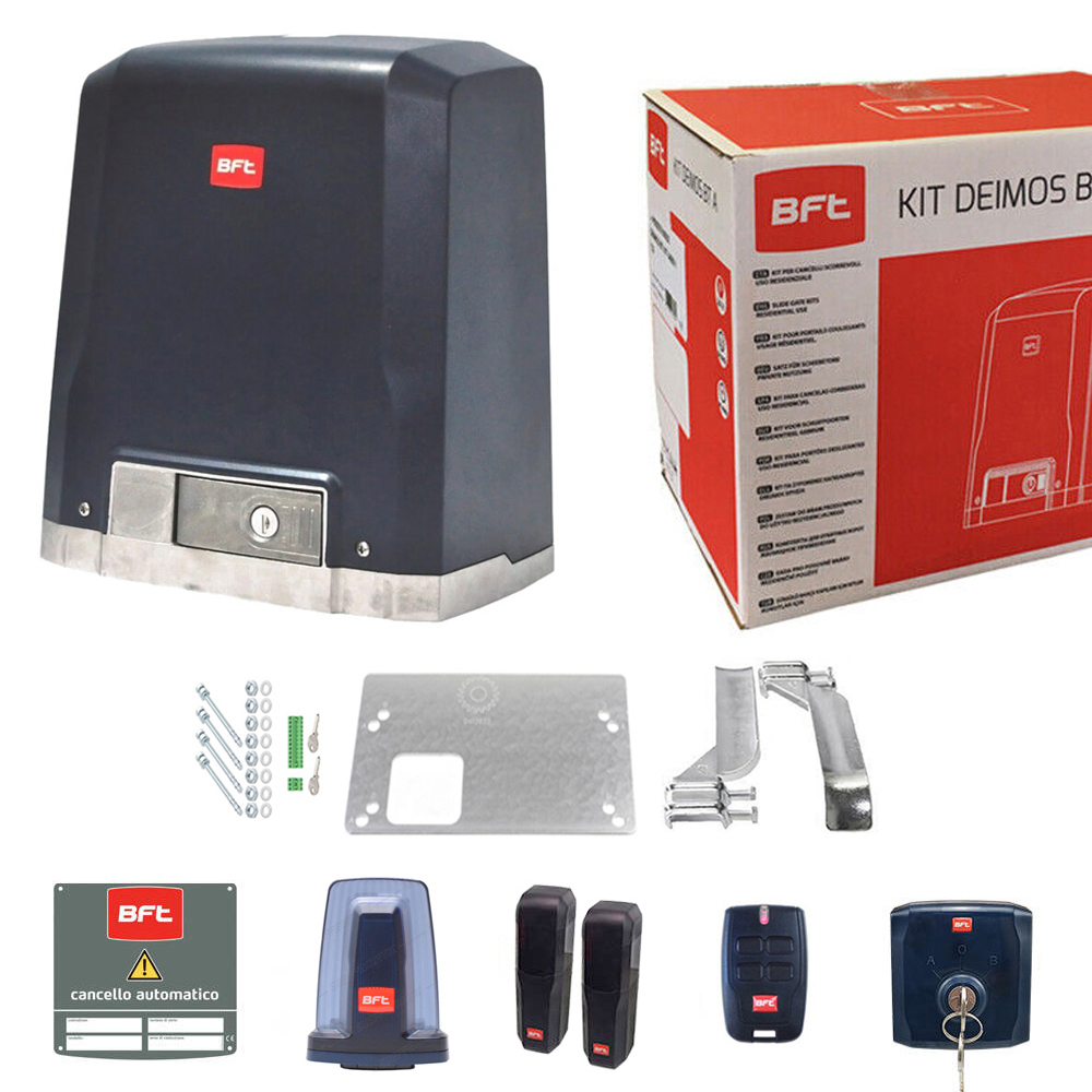 Kit Automazione 24V Fino A 600 Kg BFT DEIMOS BT KIT B600 ITA 2618190 Per Cancelli Scorrevoli