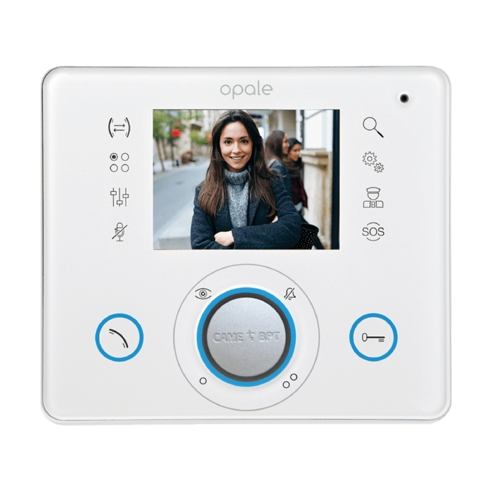 Videocitofono Vivavoce Con Display Lcd CAME BPT OPALE WHITE 62100270