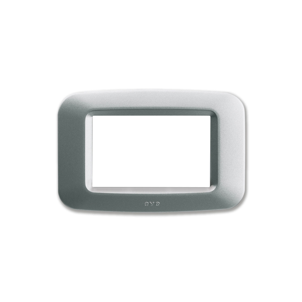 Placca Yes Tecnop. Argento Opaco 3M AVE 45PY03AO