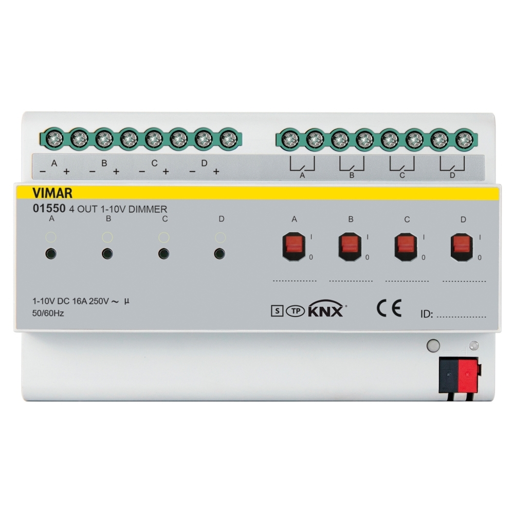 Regolatore 0/1-10V 4 Out 16A Knx VIMAR 01550