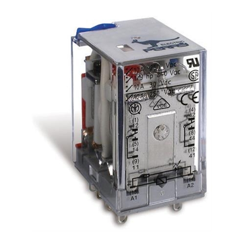 Rele' Midi 2Ct 10A 250V Al. 24Vdc PERRY ELECTRIC 1RE021024DC