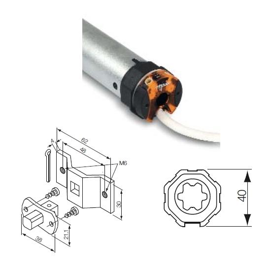 Kit Automazione Tapparelle E Tende MHOUSE MhouseKit RS6 Fuori Produzione