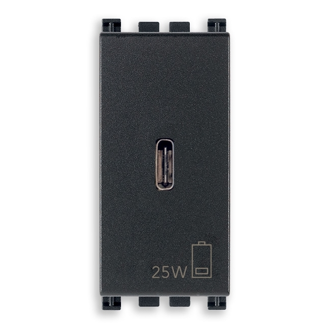 Alimentatore Usb C Pd 25W Grigio VIMAR 19292.C.25