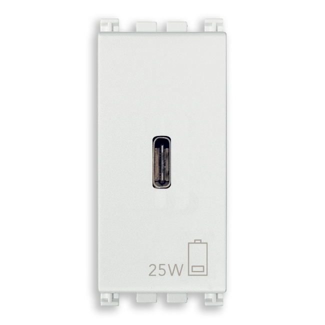 Alimentatore Usb C Pd 25W Bianco VIMAR 19292.C.25.B