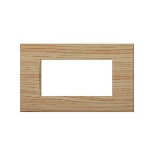 Placca Tecnopolimero T1-Art 4P Abete MAPAM 8004-17 Compatibile Bticino Living Light Tech International