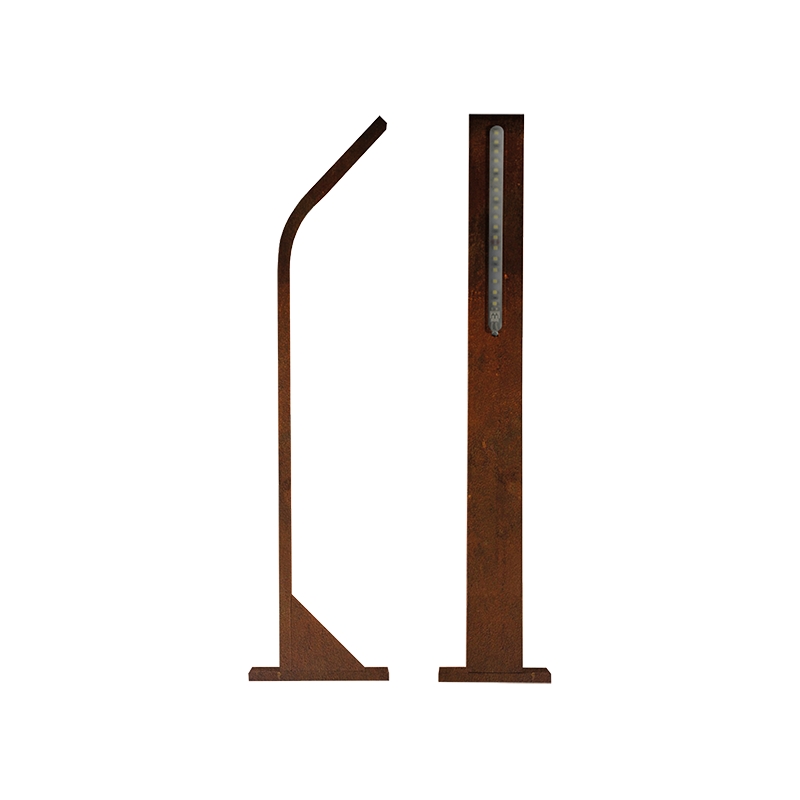 Lampada A Led Per Il Giardino Colore Corten H=404 Mm KEY AUTOMATION STIK S DOWN STIKDC 900STIKDC