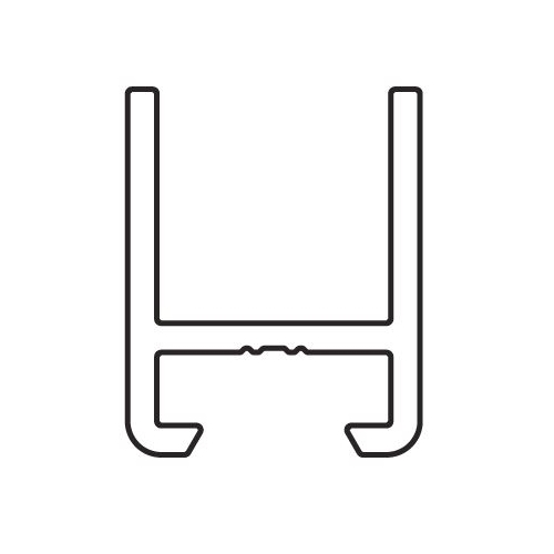 Profilo Anta Fissa Lavorato L 5100 Mm TK20 FAAC 105802 Profilo Anta Fissa Lavorato L 5100 Mm TK20 FAAC 105802