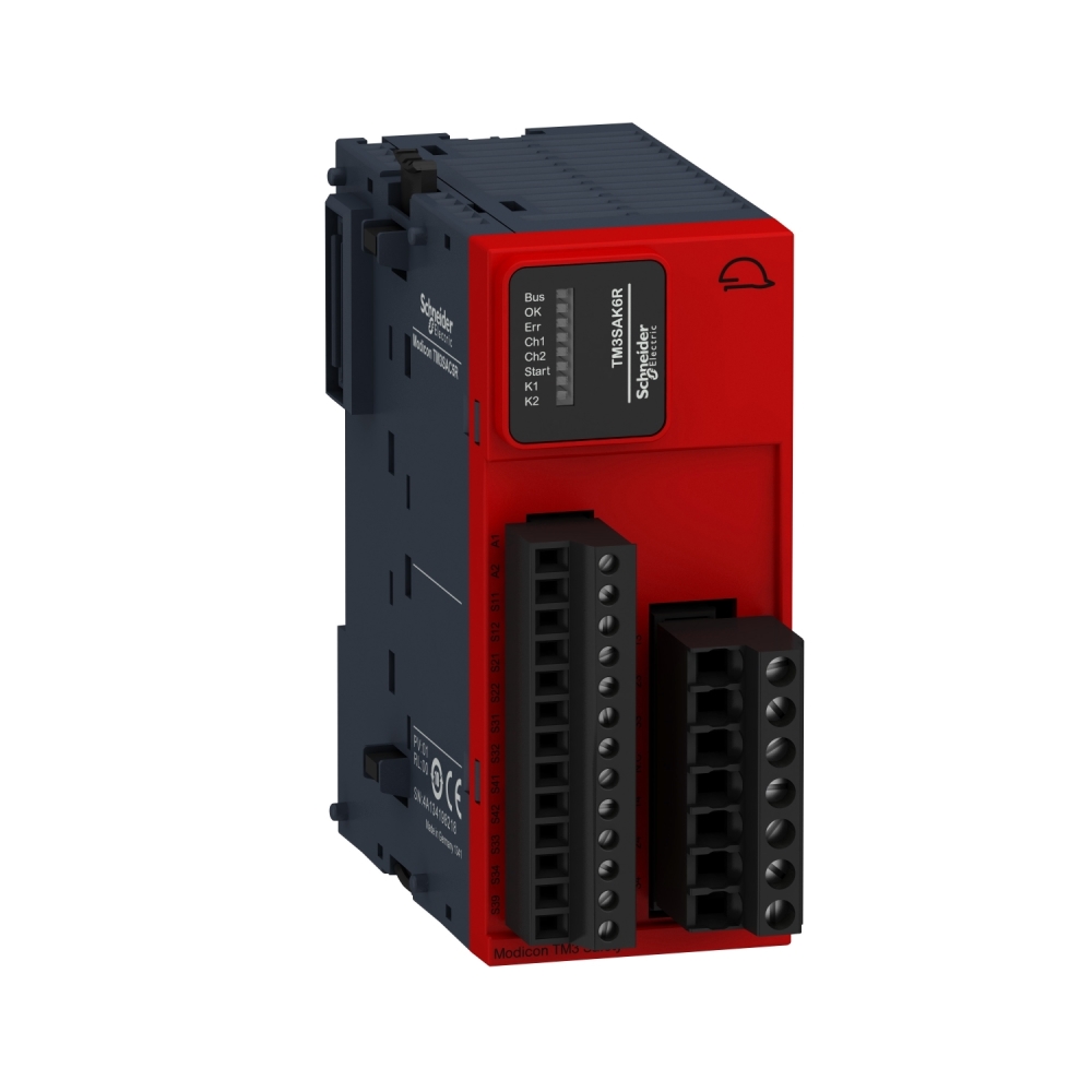 Modulo Di Sicurezza Per Plc Tm2Xx, 3 Funzioni, Cat4, Terminali A Vite SCHNEIDER TM3SAK6R