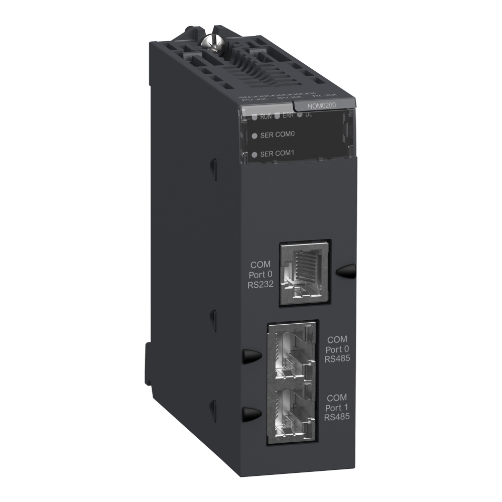 Modulo Collegamento Seriale Con 2 Porte Rs-485/232 Mod. Modbus E Character SCHNEIDER BMXNOM0200