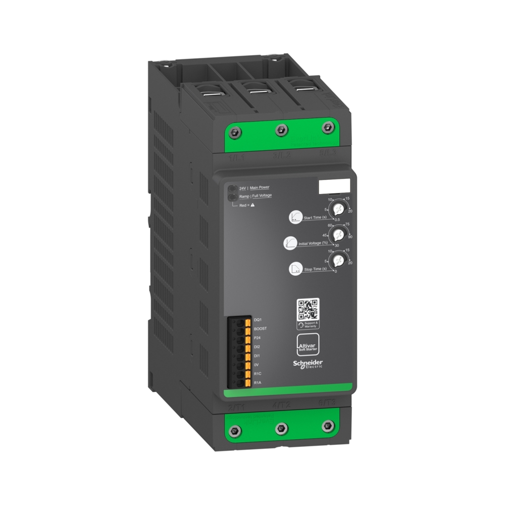 Avviatore Statico Altivar Ats130, 105A, Da 200 A 480V Ca, Alimentazione Di Controllo 24V Cc SCHNEIDER ATS130N2C11LT